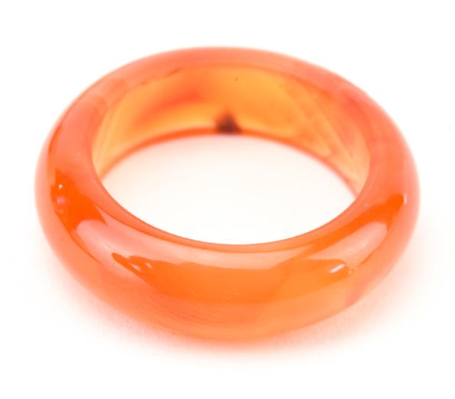 Carved Agate / Carnelian Ring or Band (1 of 5)