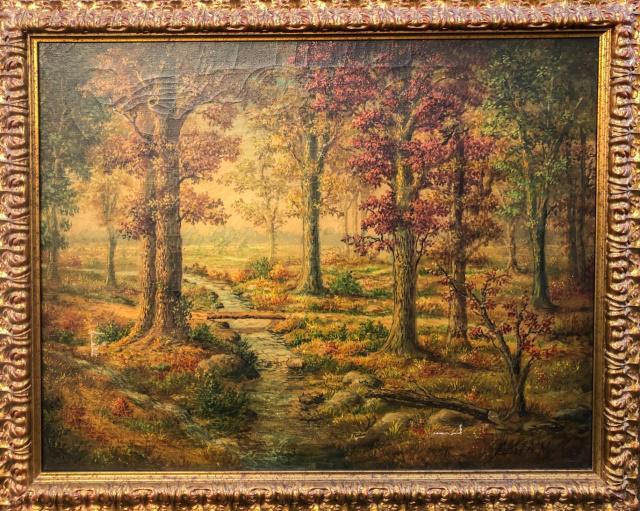 Hudson River School Style Large Oil Painting (1 of 10)