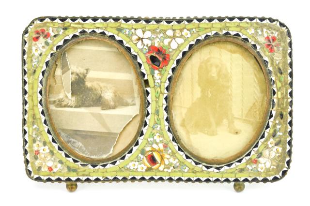 Antique Miniature Italian Micro Mosaic Frame (1 of 8)