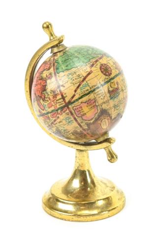 Antique Miniature Terrestrial Globe on Gilt Stand (1 of 9)