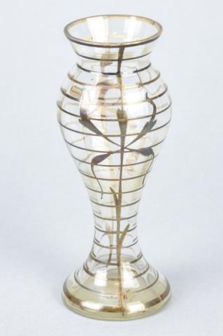 Antique C 1900 Art Nouveau Sterling Overlay Vase (1 of 9)