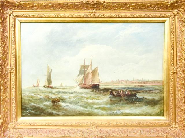 William P. Rogers Framed Maritime Oil Painting (1 of 8)