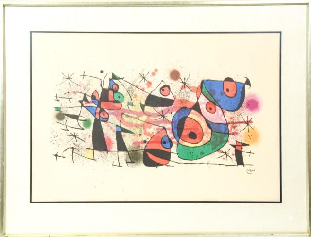 Joan Miro Framed Lithograph "Miro Ceramiques" (1 of 8)