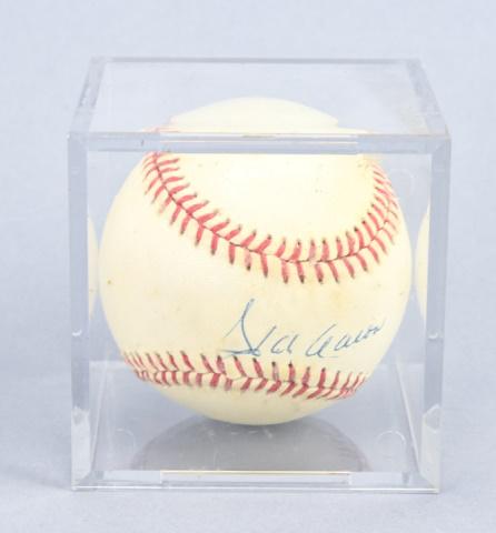 Brewers Braves Hank Aaron Autographed Baseball (1 of 8)