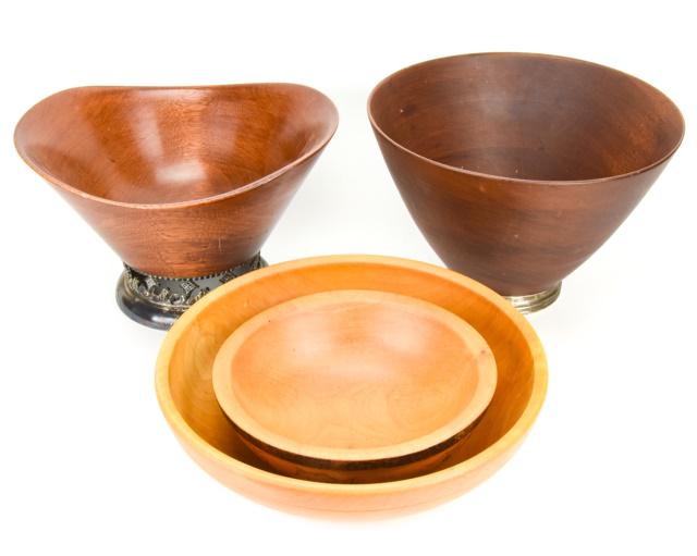 Collection Artisan Made Serving Bowls w Sterling (1 of 9)