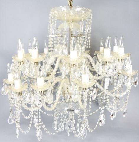 Two Tier Large Scale Ornate Crystal Chandelier (1 of 10)