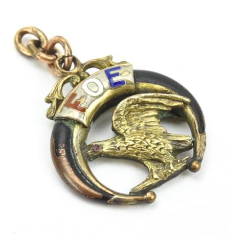Antique 19th C Fraternal Order of Eagles Pendant (1 of 5)