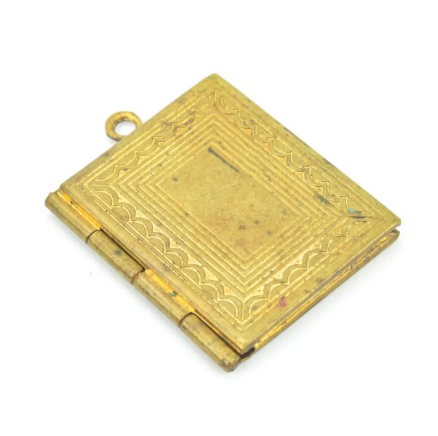 Antique Book Form Locket Necklace Pendant (1 of 5)