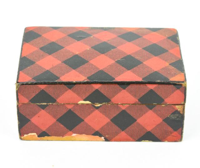 Antique Scottish Tartan Snuff Box / Jewelry Box (1 of 7)