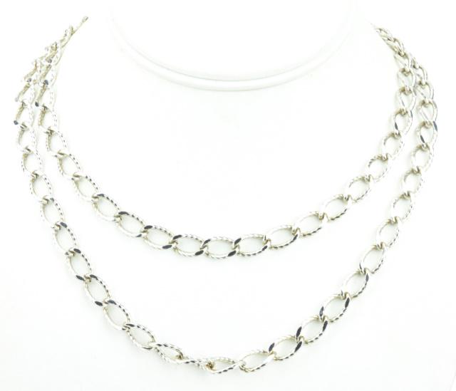 Crown Trifari Curb Link Costume Jewelry Necklace (1 of 6)