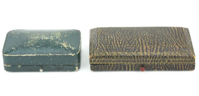 Two Antique C 1900 Jewelry Boxes for Earrings (1 of 9)
