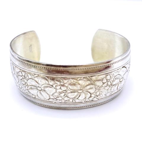 Sterling Danecraft Posey Cuff Bracelet (1 of 5)