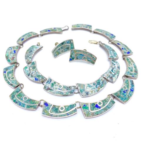 Mexico E. Brito Sterling Jewelry Suite (1 of 3)