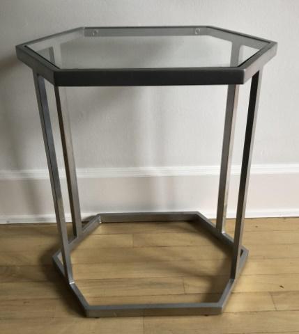 Mid C Modern Chrome & Glass Side Table (1 of 4)