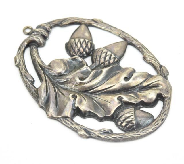 Georg Jensen Style Sterling Silver Acorn Pendant (1 of 6)