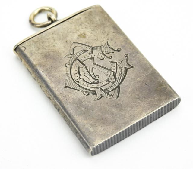Antique 19th C English Sterling Locket Pendant (1 of 6)