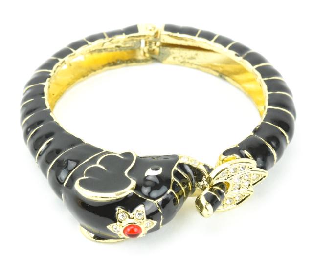 David Webb Style Enamel Costume Jewelry Bracelet (1 of 8)