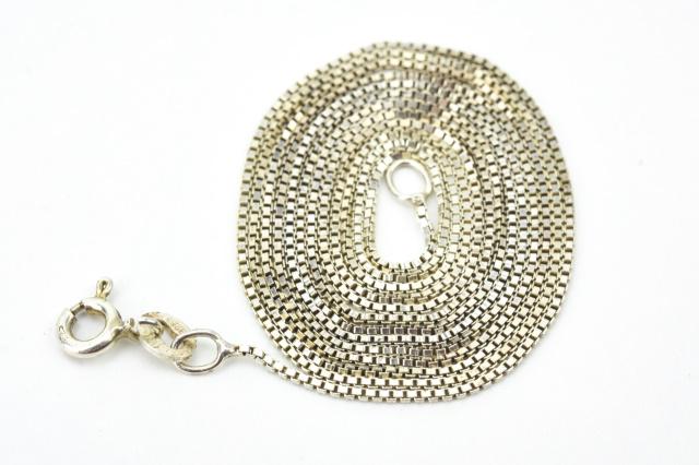 Italian Sterling Silver Box Chain Necklace (1 of 5)