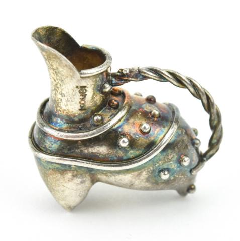 Estate Miniature Silver Figural Pitcher Pendant (1 of 6)