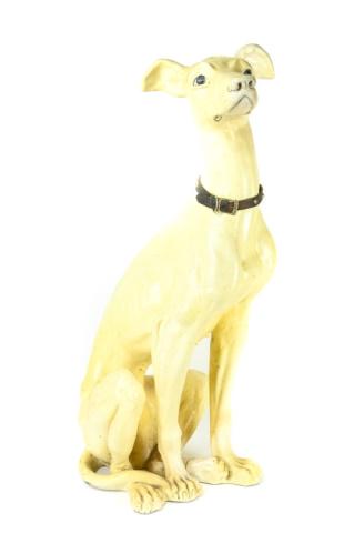 Mid Century Life Size Statue of Greyhound Dog (1 of 9)