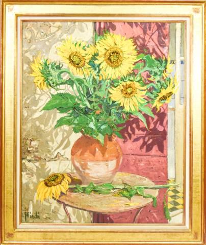 Gerard Isirdi Still Life Oil Painting Sunflowers (1 of 9)
