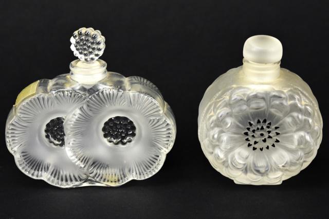2 Lalique Crystal Floral Perfume Bottles (1 of 9)