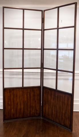2 Panel Paned Glass Room Divider (1 of 3)