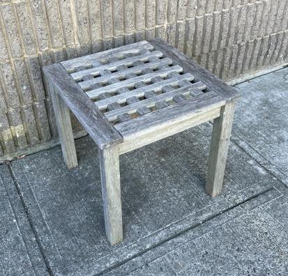 Outdoor Teak Side Table (1 of 4)