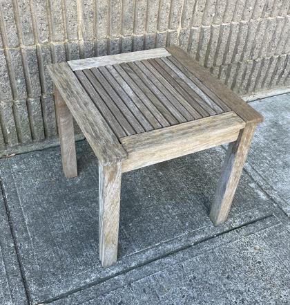 Outdoor Teak Side Table (1 of 4)