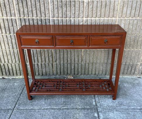 Chinese Red Lacquer Console Table (1 of 7)