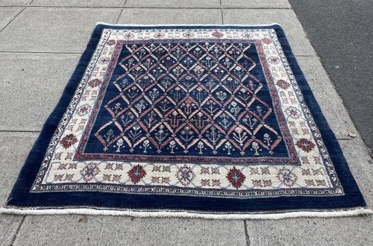 Turkish Hand Knotted Wool Area Carpet (1 of 5)