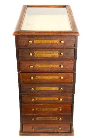 Antique Oak Storage & Display Apothecary Cabinet (1 of 8)