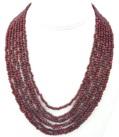 400 Carat Multi Strand Ruby Bead Necklace (1 of 6)