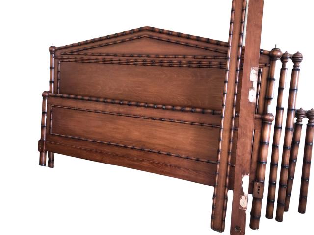 King Size French Style Faux Bamboo Four Poster Bed (1 of 4)