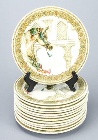 13 Gien Chevaux du Vent Porcelain Lunch Plates (1 of 8)