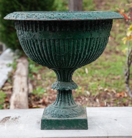 Neoclassical Style Cast Stone Urn Form Planter (1 of 4)