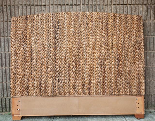 Coaster Queen Size Woven Banana Leaf Headboard: Coaster Queen Size Woven Banana Leaf Headboard. Measures 54.5 inches x 67 inches.