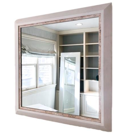 Contemporary White Painted Wall Mirror (1 of 3)