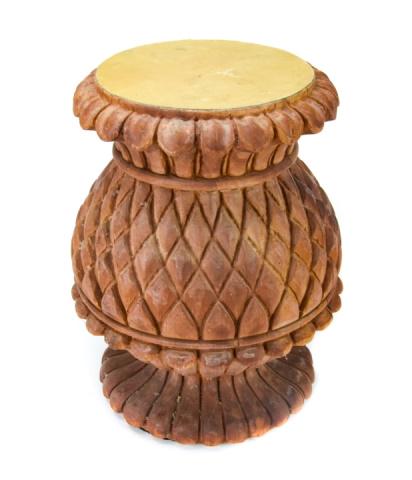 Hand Carved Pineapple Form Display Pedestal (1 of 6)