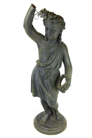 Antique 19th C Victorian Figural Garden Statue (1 of 9)