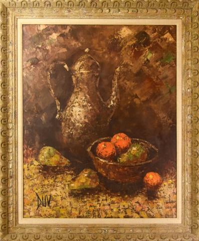 Joseph Duv Impressionist Still Life Oil Painting (1 of 7)