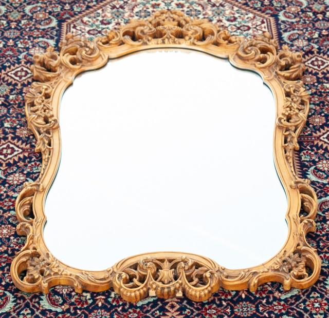 Rococo Style Gilt Wall Mirror (1 of 3)
