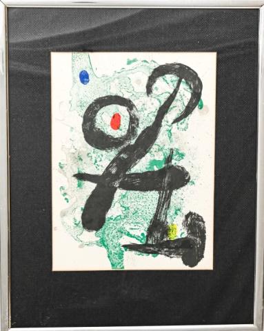 Framed Joan Miró "Derriere Le Miroir" Lithograph (1 of 6)