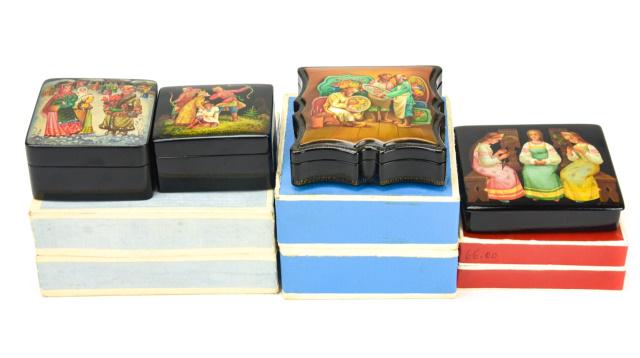 Collection Fedoskino Russian Lacquer Boxes (1 of 9)