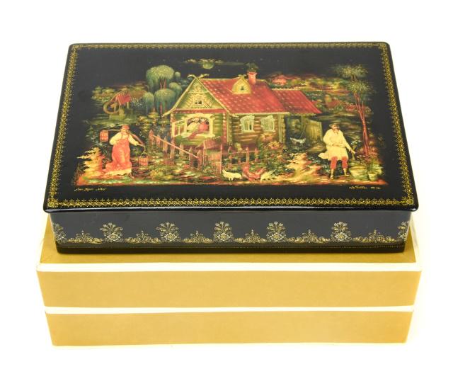 Large Palekh Russian Lacquer Box (1 of 10)