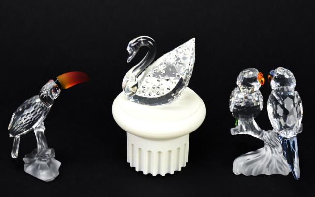Swarovski Crystal Birds Figurines Boxed (1 of 8)