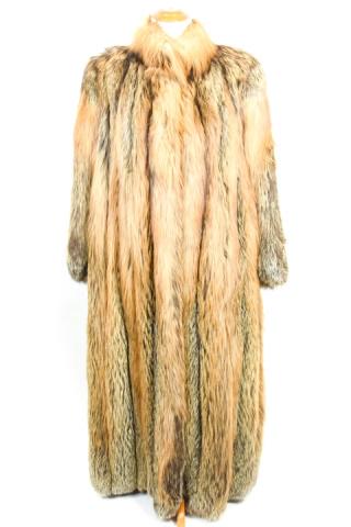 Yves Saint Laurent Womens Full Length Fox Fur Coat (1 of 10)