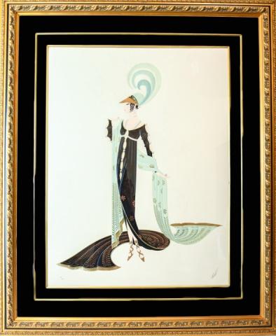 Limited Erte Directoire Serigraph w Embossing (1 of 11)