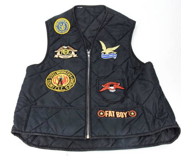 Vintage Harley Davidson Quilted Motorcycle Vest
