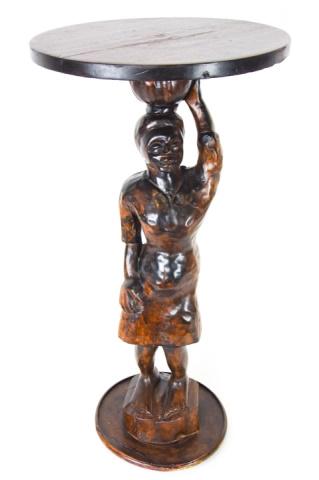 Hand Carved Sculptural African Side Table (1 of 11)